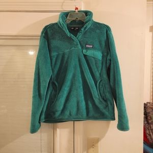 - Patagonia Re-Tool Snap-T Kelly Green Impact Pullover Size L